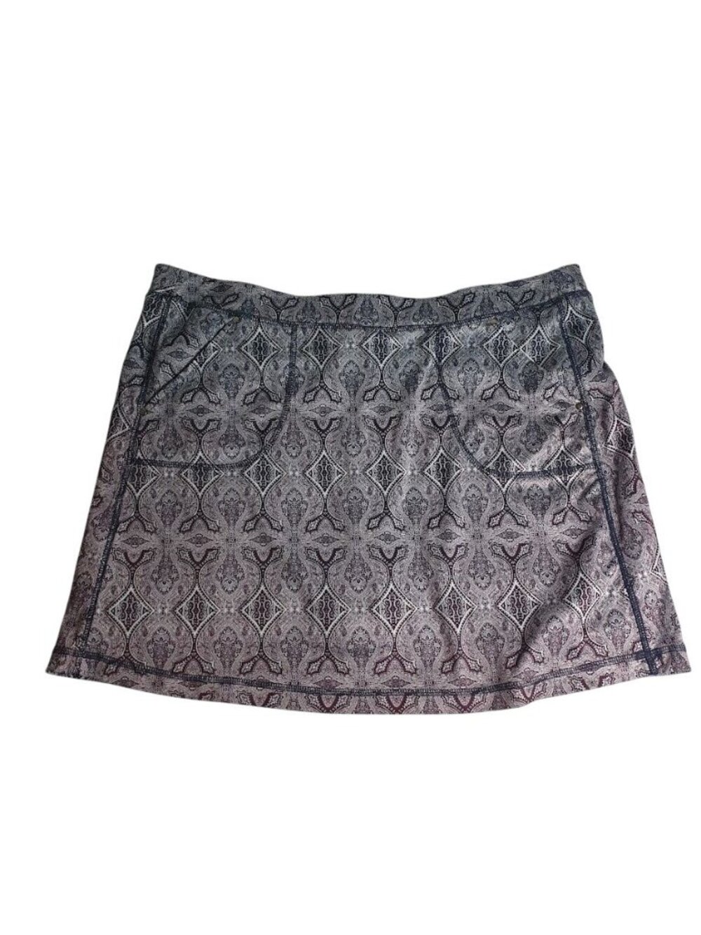 PGA Tour Womens Paisley Print Tennis Skort XXL Purple Built In Shorts Wicking